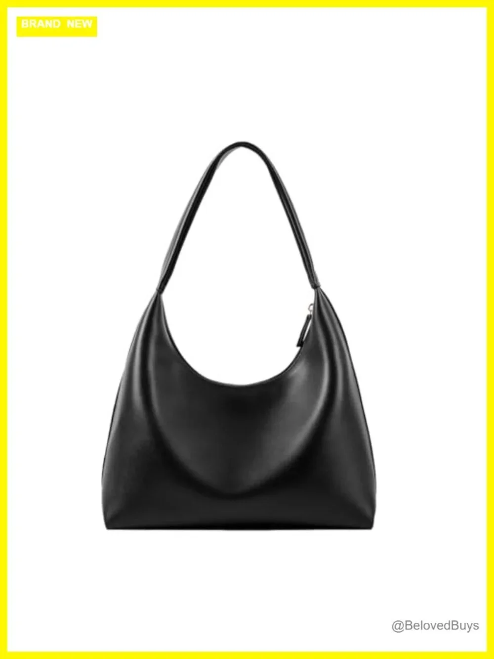 Faux Leather Small Hobo Bag Crescent Y2K Shoulder Purse